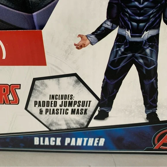 NIB. MARVEL Kids Black Panther Costume - Picture 3 of 7